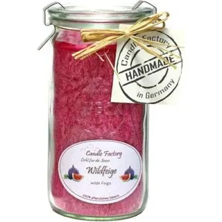 Candle Factory Duftkerze Mini-Jumbo "Wildfeige", purpur-rot - Rosa