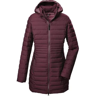 Steppmantel "GW 14 WMN QLTD PRK_Bacarya", Damen, Gr. 40, lila (brombeer), Oberstoff: 100% Polyester, Futter: 100% Polyester (recycelt), Wattierung: 100% Polyester (recycelt), G.I.G.A. DX BY KILLTEC, Mäntel Steppmantel, Schmaler Damenparka, wasserabweisend, winddicht, atmungsaktiv