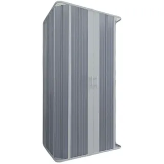 3-SEITIGE DUSCHKABINE PVC 100x100x100 CM SCHIEBETÜRE H185 DUSCHWAND
