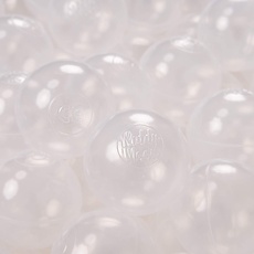 KiddyMoon 300 ∅ 6Cm Kinder Bälle Für Bällebad Spielbälle Baby Plastikbälle Made In EU, Transparent