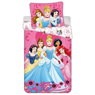 Jerry Fabrics Bettwäsche Baumwolle 140 x 200 cm pink & 70 x 90 cm