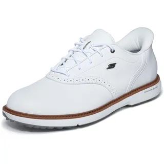 SKECHERS Go Golf Prestige Sl Waterproof Spiked Golf Shoes Slip-InTurnschuhe, White Spikeless, 43 EU