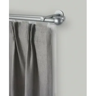 GARESA Gardinenstange Innenlaufgarnitur 2-läufig Ø 16 mm 280 cm Silber