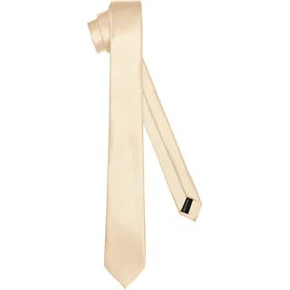 Ladeheid Klassische Herren Krawatte, glänzend, Perfekt für Büro & Festlichkeiten, Vielfältige Farben - Ideal für Geschäftsmeetings, Hochzeiten TMS-6 (150cm x 6cm, Beige)