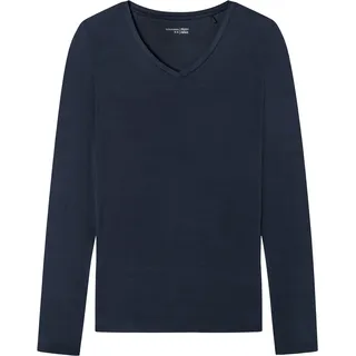 SCHIESSER Damen Schlafshirt Langarm Modal - Mix + Relax Pyjamaoberteil, Blau_175477, 36