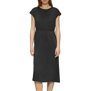 s.Oliver A-Linien-Kleid Ohne Taschen mit überschnittenen Schultern, schwarz