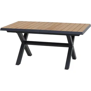 Siena Garden Gartentisch Sincro Rechteckig ausziehbar Teak 200 cm x 90 cm