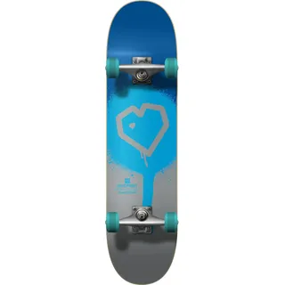 Centrano Blueprint Spray Heart V2 Skateboard Komplettboard Blau/Grau 7.5"