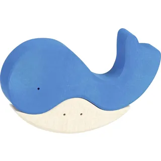 goki 58340 - Puzzle Als der Wal einen Freund fand - aus hochwertigem Ahornholz - goki evolution - Bunte Farben auf Wasserbasis - Made in Europa