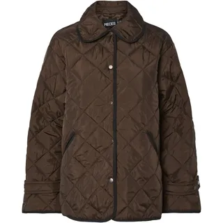 Pieces Kurzjacke PCEMILY in Dunkelbraun - M