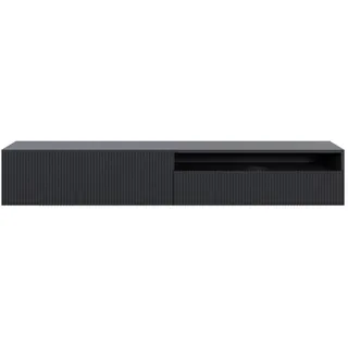 Selsey Veldio TV-Hängeboard 175 cm Schwarz Metall/MDF/Holzwerkstoff