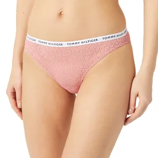 Tommy Hilfiger Damen 3er Pack Slips Unterwäsche, Mehrfarbig (Flora Pink/Desert Sky/Misty Blush), L