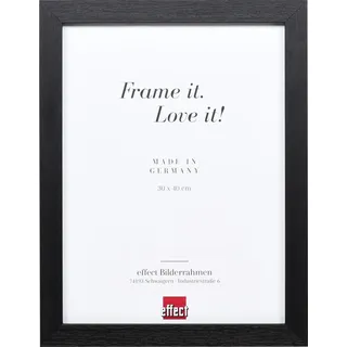 Effect Holz-Bilderrahmen Profil 52 schwarz 29,7x42 cm Normalglas