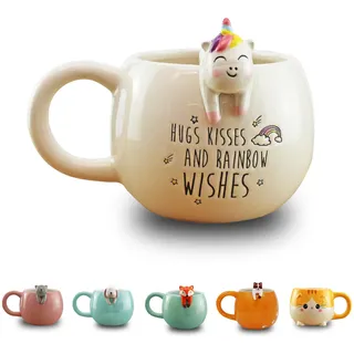 Winkee Einhorn-Tasse 0,45 l Weiß