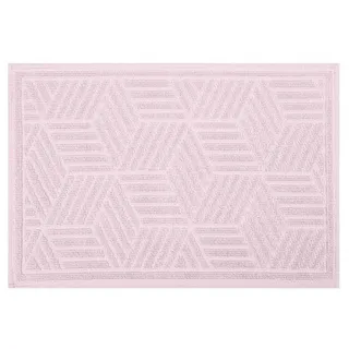 Spirella Badteppich Cubo Baumwolle, 50 x 80 cm, Hellrosa, Pink, Unique