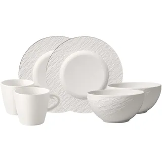 Villeroy & Boch Manufacture Rock blanc Frühstücks-Set 6-tlg. (1042409072)