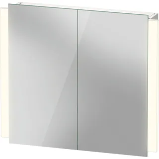 Duravit Ketho.2 Spiegelschrank, Version Better, LED-Beleuchtung, 2 Türen, 800x700x157mm, Steckdose F, K27136000000010, Ausführung: mit Waschtischbeleuchtung