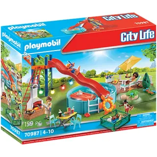 Playmobil City Life Poolparty mit Rutsche 70987