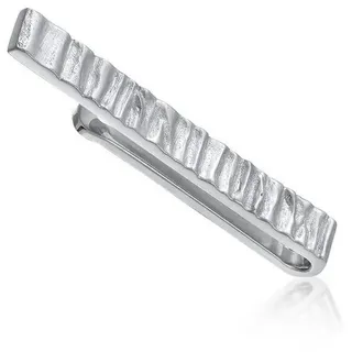 KUZZOI »Krawattennadel Organic Struktur Modisch Trend 925 Silber«, silberfarben