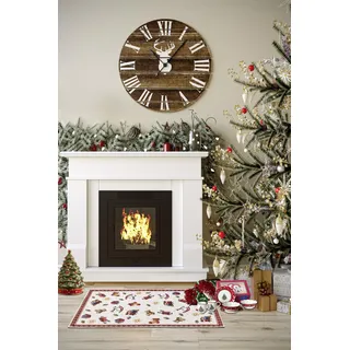 Villeroy & Boch Design Teppich Nostalgic - Toy's Delight - Christbaum Decke, Eingangsmatte, Weihnachtsbaum Vorleger für Wohnzimmer, Schlafzimmer, Esszimmer, Flur - Rot Multifarben, 50x80 cm