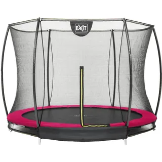 Silhouette Bodentrampolin 244 cm inkl. Sicherheitsnetz rosa
