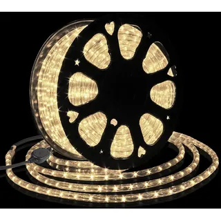 Forever Speed 50M LED Lichterschlauch Außen,1800LEDs Wasserfest LED Lichtschlauc Schlauch Außen und Innen für Weihnachten, Hochzeit, Dach, Zaun Dekoration Beleuchtung WarmWeiß IP65