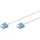 74300 CAT 6A slim/Ultraflexibles RJ45 CAT 6A CU/Dünnes Ethernet Kabel mit kurzen Steckern 10 Gbit/s LSZH Knickschutz/weiß 7 5m