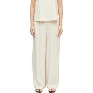 Comma Stoffhose mit elastischem Bund, oat milk