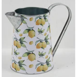 Pflanzkanne Gießkanne Pflanzgefäß PROVENCE 21x13x16 cm – Metall Landhausstil