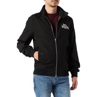 Lonsdale Herren Jacke Jacke Slim Fit Harrington, Black, XXL