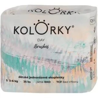 Kolorky Day Brushes Einweg-ÖKO-Windeln Größe S 3-6 Kg 25 St.