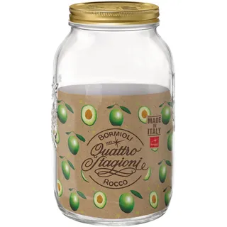 Bormioli Rocco BOR1299 4 Seasons Jar with Capsules, 3.8 kg, Glas