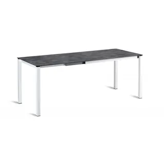 Froschkönig24 Palazzo Ausziehtisch 120/160-200 x 80 x 75 cm Weiß