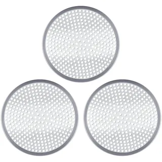MplehDa Abflusssieb Dusche Edelstahl, 3 Stück Haarsieb Dusche Badewannen, Hair Catcher Shower, Abflusssieb Dusche Haarfänger Rundes Sieb für Spülbecken, Badezimmer, Küche, 12cmx 12 X 0.31 cm