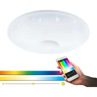 EGLO LED Deckenleuchte »VOLTAGO-C« LED-Board Kaltweiß   Neutralweiß   Tageslichtweiß   Warmweiß EGLO CONNECT, Steuerung über APP + Fernbedienung, BLE, CCT, RGB, weiß