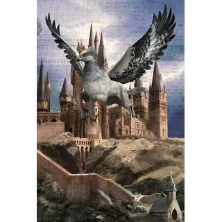 PRIME 3D Harry Potter – Buckbeak | 3D-Linsenraster-Puzzle | 46 cm x 31 cm – 300 Teile | Spiele und Puzzles | ab 6 Jahren
