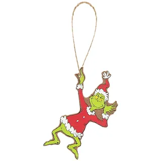 Grinch Weihnachtsbaumdekoration 8cm Holz Aufhängung Ornament - Grinch