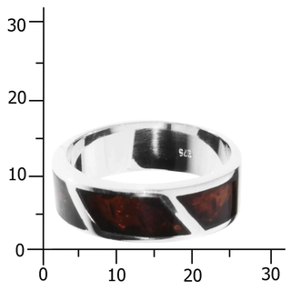 Fingerring OSTSEE-SCHMUCK "- Byrte - Silber 925/000 - Bernstein" Gr. 62, silber (silber 925, silberfarben, weiß), Fingerringe, Damen, 62, Fingerring