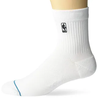 Stance Herren Quarter Logoman St Qtr Herren Socken, Weiß, S EU