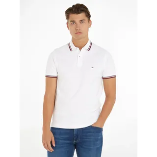 Tommy Hilfiger TOMMY TIPPED SLIM POLO Kurzarm Poloshirts Herren, weiß, (White), 3XL