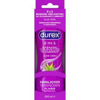 DUREX [Durex] 2in1 Massage Gleitgel Aloe Vera 3er Pack 3x200 ml