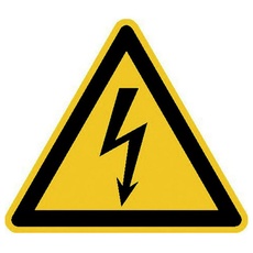 Bild von Warnaufkleber "Warnung vor elektrischer Spannung" dreieckig 10,0 x 10,0 cm
