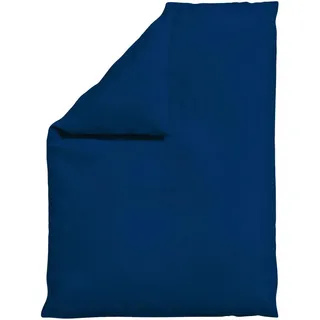 Schlafgut Bettdeckenbezug , Dunkelblau , Textil , Uni , 155x220 cm , Textiles Vertrauen - Oeko-Tex®, AZO-frei, Bsci, Oeko-Tex® Standard 100, Oeko-Tex® Made IN Green , pflegeleicht, atmungsaktiv, bügelleicht, schadstoffgeprüft, weiche und anschmiegsame Oberfläche, bio , Heimtextilien, Bettwäsche & Leintücher, Bettwäsche, Jersey-Bettwäsche