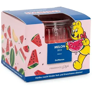 Haribo Duftkerze im Geschenkkarton Melon Mix - 85g