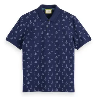 Scotch & Soda 175555 Kurzarm-poloshirt - Navy Blue - M
