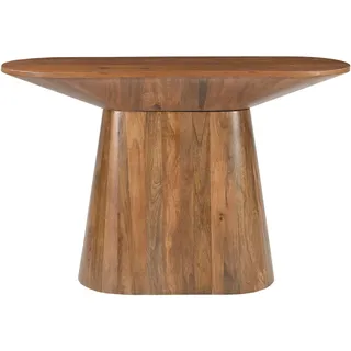 Konsolentisch SIT "MANGO NATURAL", beige (natur, natur, natur), B:120cm H:77cm T:40cm, Tische, Konsolentisch, mit ovalem Sockelfuß