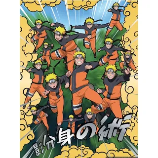 Cartoon Kingdom Naruto-Schiffspuden-Poster, goldfarben, 30 x 40 cm