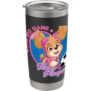 Offizielles Paw Patrol Skye Soccer The Big Game Team Player Doppelwandiger Edelstahl-Thermobecher