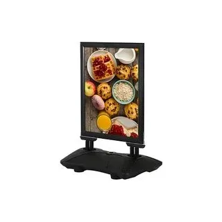 update displays Kundenstopper WindPro schwarz DIN A1 2 Fächer 71,5 x 4,7 x 143,0 cm, 1 St.