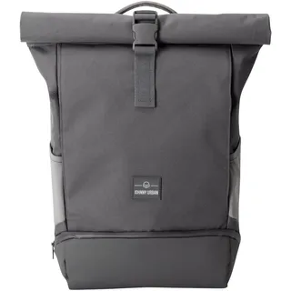 Johnny Urban Rucksack Damen & Herren Grau - Allen Medium - Rolltop Mit Laptopfach für Uni Fahrrad Business - 15L - Nachhaltig - Wasserabweisend